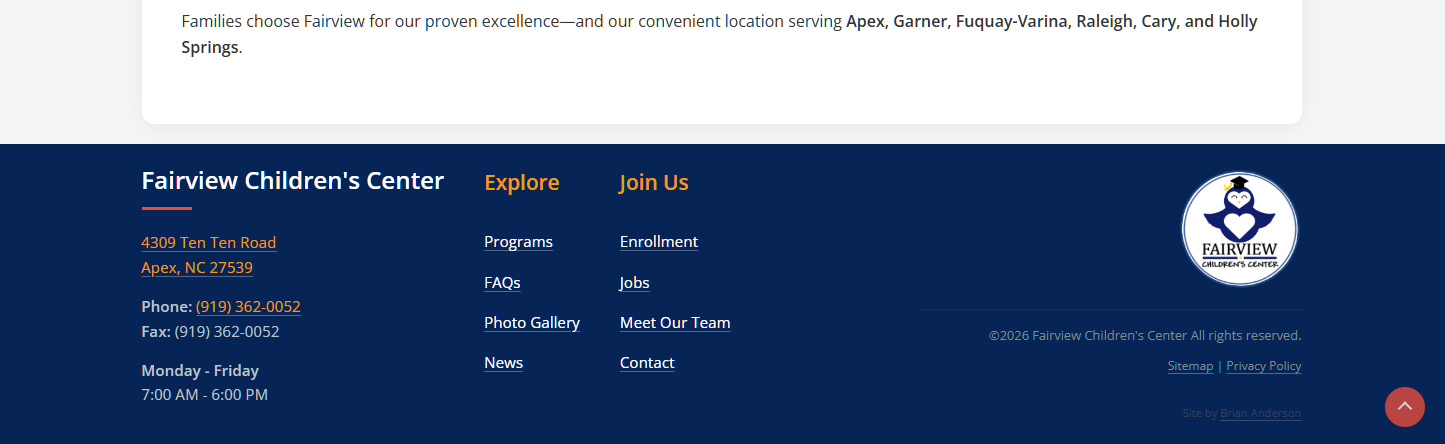 Desktop Footer - Light Theme